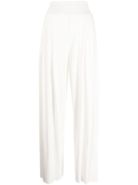 Thom Krom elasticated-waist wide-leg Palazzo Trousers  - Farfetch | Farfetch Global