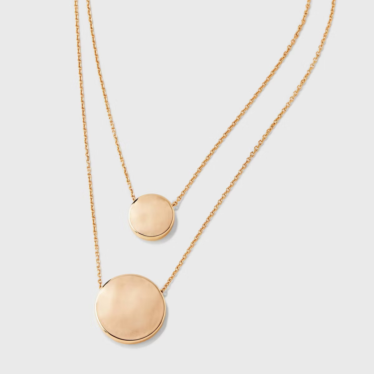 Coin Pendant Chain Multi-Strand Necklace - A New Day™ Gold | Target