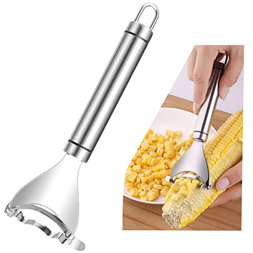 1 Pcs Corn Peeler Corn Planer Thresher Stainless Steel Corn Peeler for Corn On the Cob Corn Kernel Remover Tool Magic Corn Stripper Tool Corn Cutter Corn Scraper with Ergonomic Handle for Kitchen | Amazon (US)