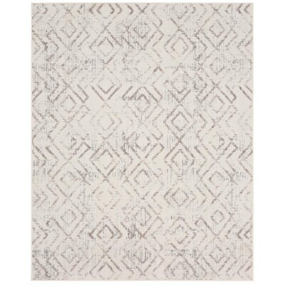 Scott Living Cross Point 8 x 10 Alabaster Indoor Distressed/Overdyed Bohemian/Eclectic Area Rug | Lowe's