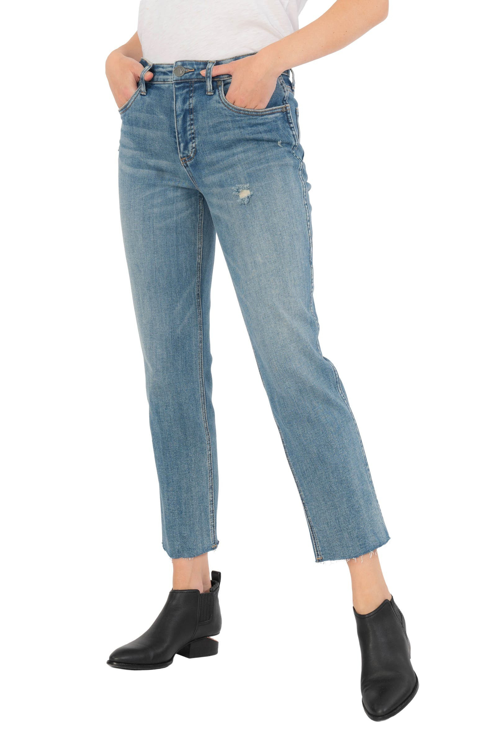 Rachael High Waist Crop Mom Jeans | Nordstrom | Nordstrom