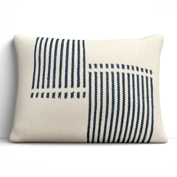 Carlus Striped Cotton Lumbar Throw Pillow | Wayfair North America