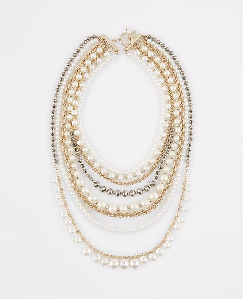 Ann Taylor Modern Classic Multi-Strand Statement Necklace, Gold - One Size | Ann Taylor