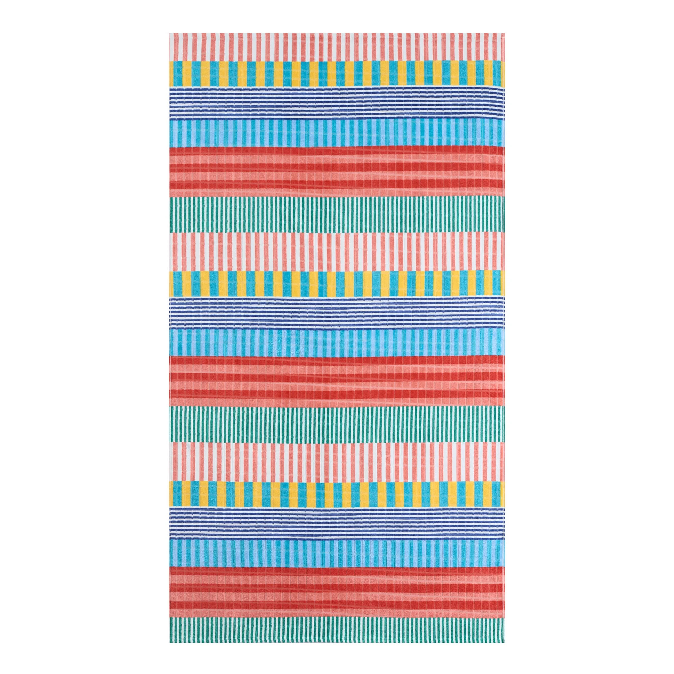 Better Homes & Gardens Beach Collection Summer Pink Striped Cotton-Blend Beach Towel | Walmart (US)