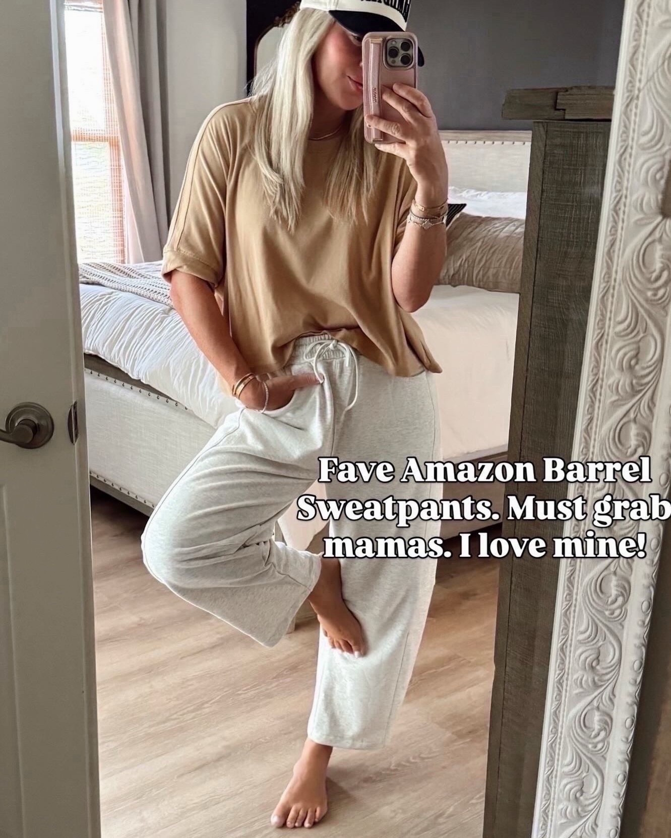 My FAVORITE Amazon sweats! 🤍
I’m in smalls. Lots of colors! Tee is a FP look for less! 

Game day. Casual. Amazon. Lounge. 

#LTKgrwm #LTKActive #LTKootd