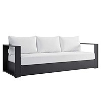 Modway Tahoe Outdoor Patio Powder-Coated Aluminum Sofa, Gray Charcoal | Amazon (US)