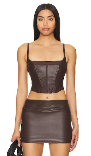 Aurora Top in Chocolate Brown | Revolve Clothing (Global)