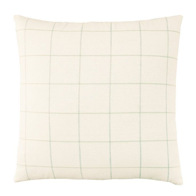 Jones Windowpane Pillow Cover - Gray | Ballard Designs, Inc.