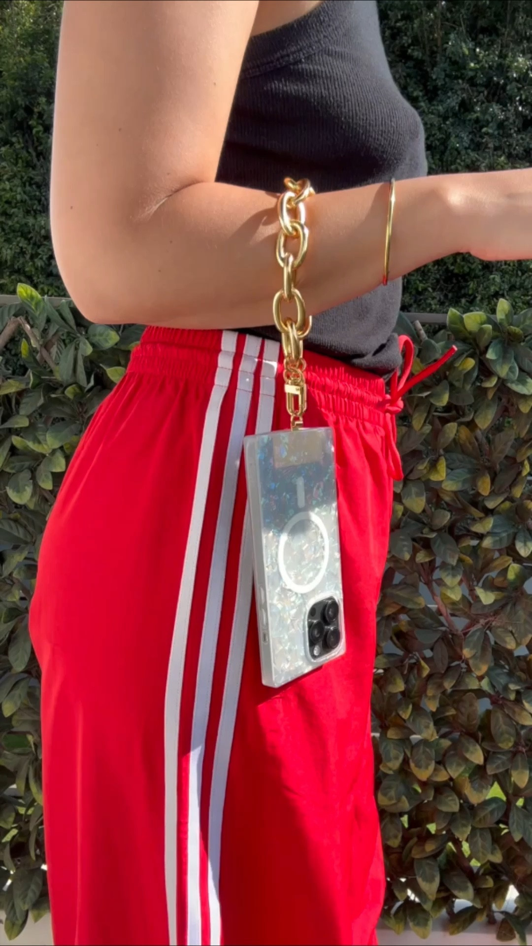 Lovin’ this phone accessory! A gold chain phone wristlet is the perfect blend of style, convenience, and hands-free living ✨ 

#LTKBeauty #LTKootd #LTKgrwm