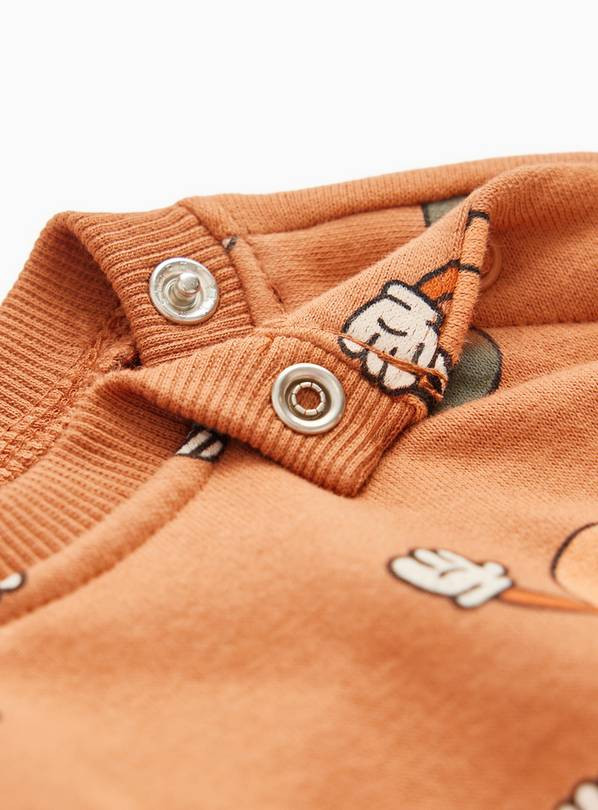 Buy Orange Halloween Pumpkin Print Sweatshirt 9-12 months | Halloween clothes | Tu | Tu Clothing