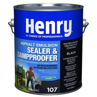107 Asphalt Emulsion Sealer and Dampproofer Black Roof Coating 0.90 gal. | The Home Depot