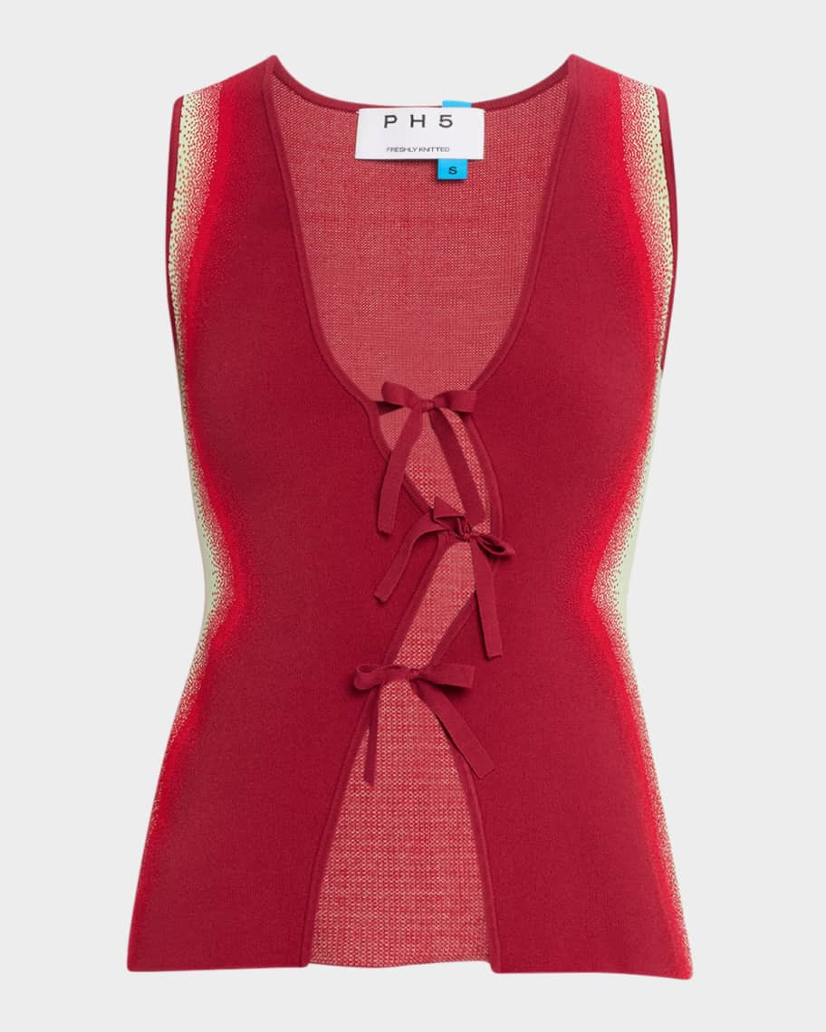 Nova Tie-Front Vest | Neiman Marcus