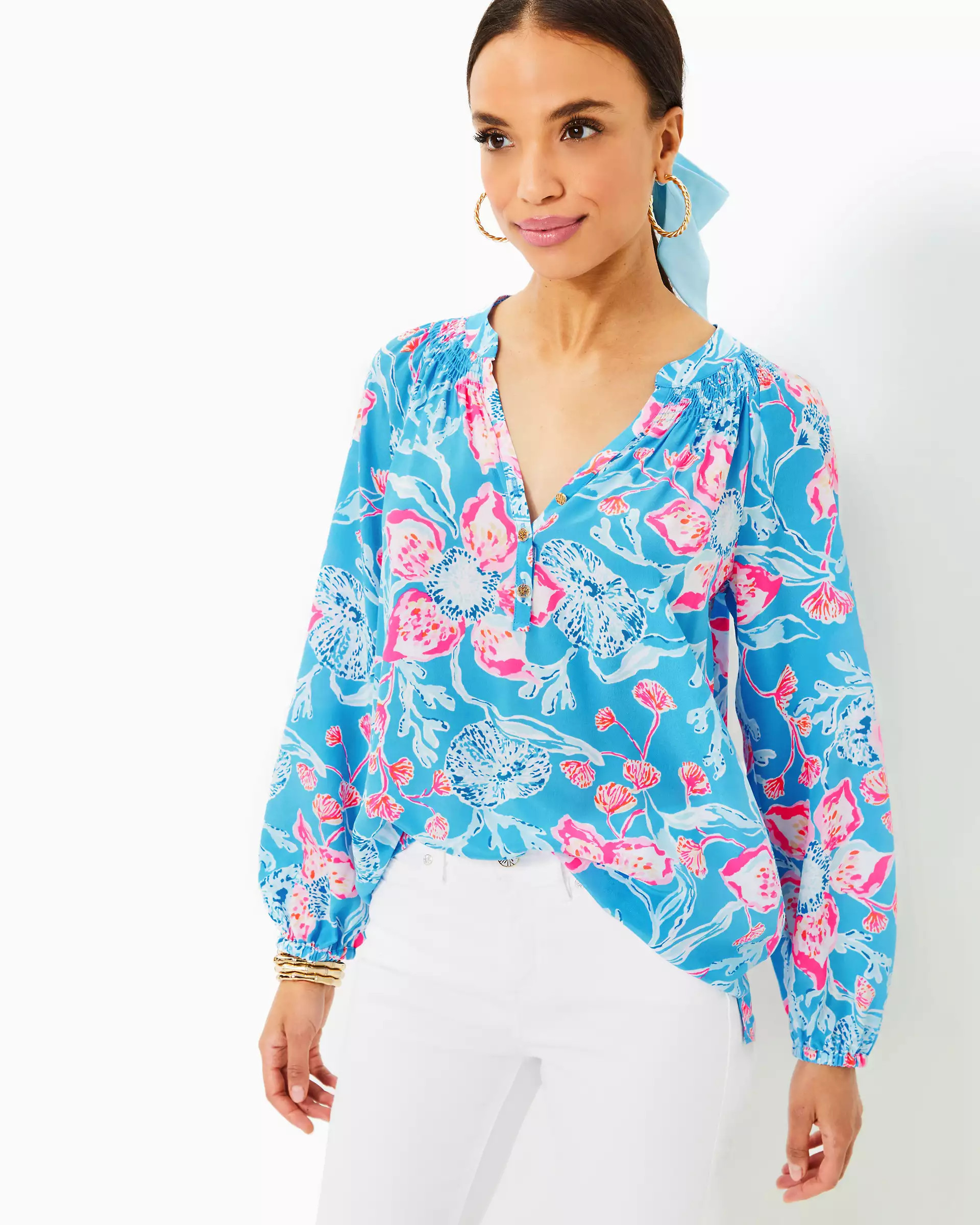 Elsa Silk Top | Lilly Pulitzer | Lilly Pulitzer