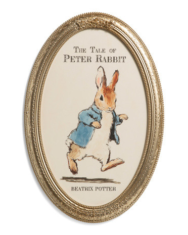 12x18 Tale Of Peter Rabbit Oval Wall Art | TJ Maxx