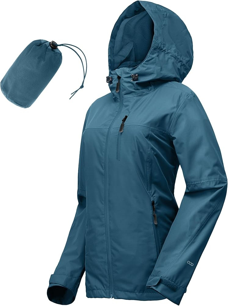 33,000ft Packable Rain Jacket for Women Waterproof Raincoats with Hood | Amazon (US)