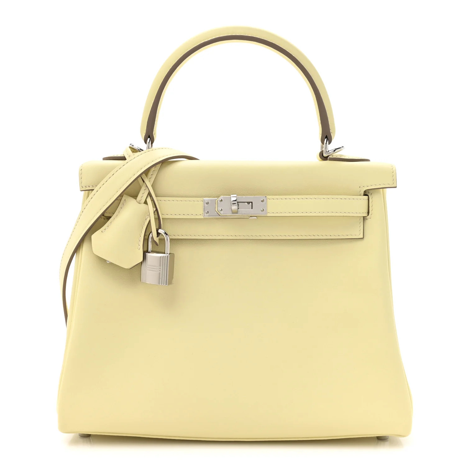 Hermes Swift Kelly Retourne 25 Jaune Milton 1794810 | FASHIONPHILE (US)