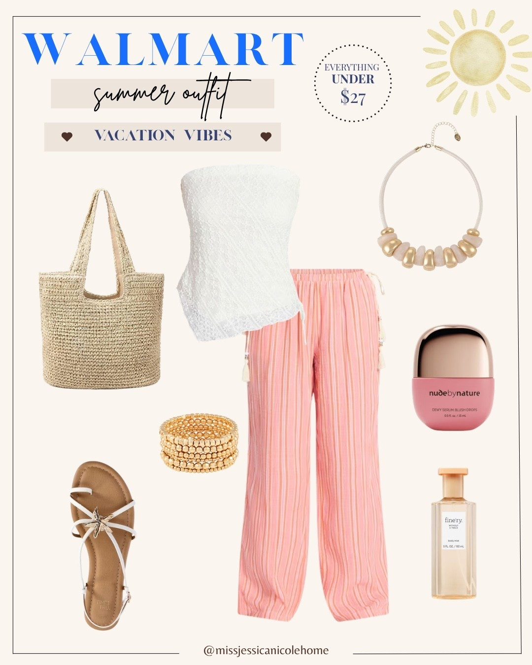 Casual summer outfit // vacation outfit // Walmart fashion // summer accessories

#LTKSeasonal