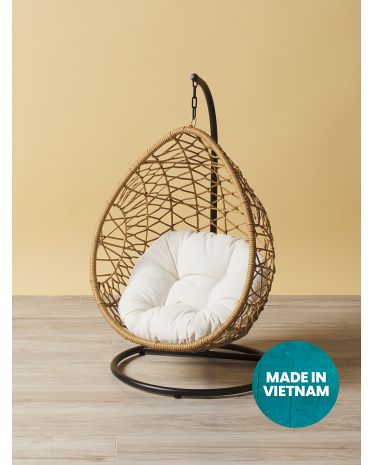 19x33 Resin Hanging Pet Chair With Cushion | HomeGoods