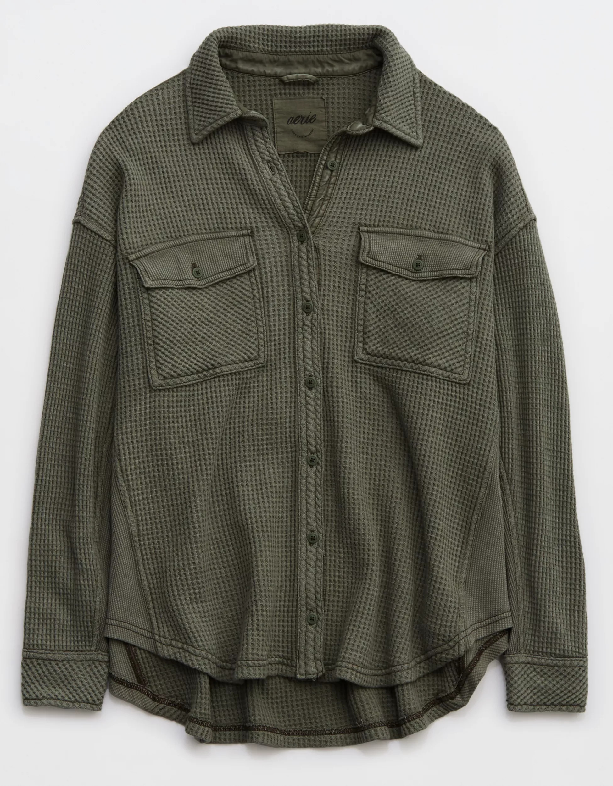 Aerie LumberJane Waffle Shirt | Aerie