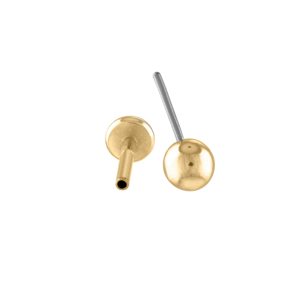 Little Sphere Push Pin Flat Back Earring | Maison Miru