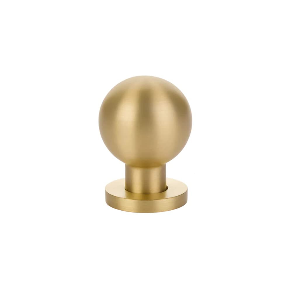 Emtek 86152 Globe Knob Available in 7 finishes (Satin Brass (US4)) | Amazon (US)