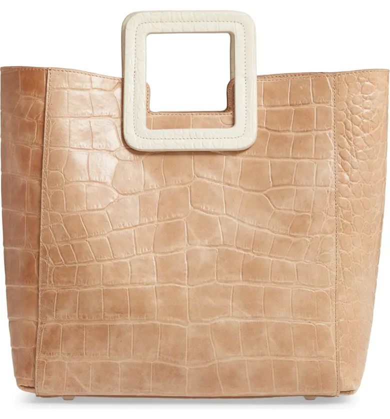 Shirley Croc Embossed Leather Handbag | Nordstrom