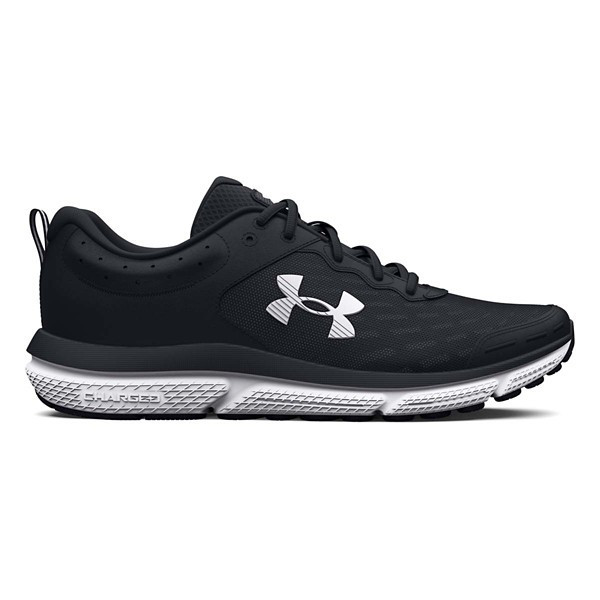 Women's Under Armour Charged Assert 10 Shoes 9.5 Black/White | Scheels