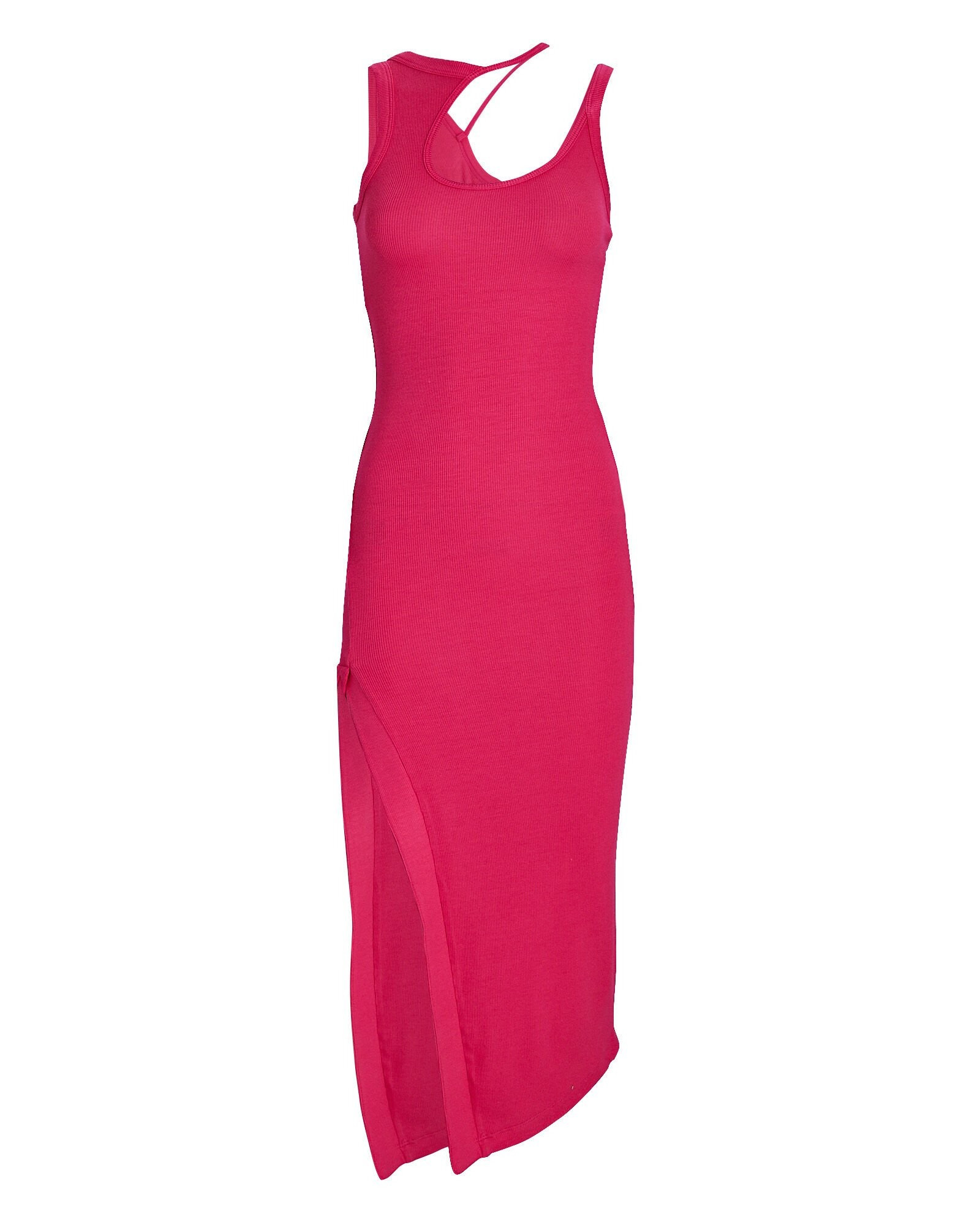 Allen Cut-Out Rib Knit Midi Dress | INTERMIX