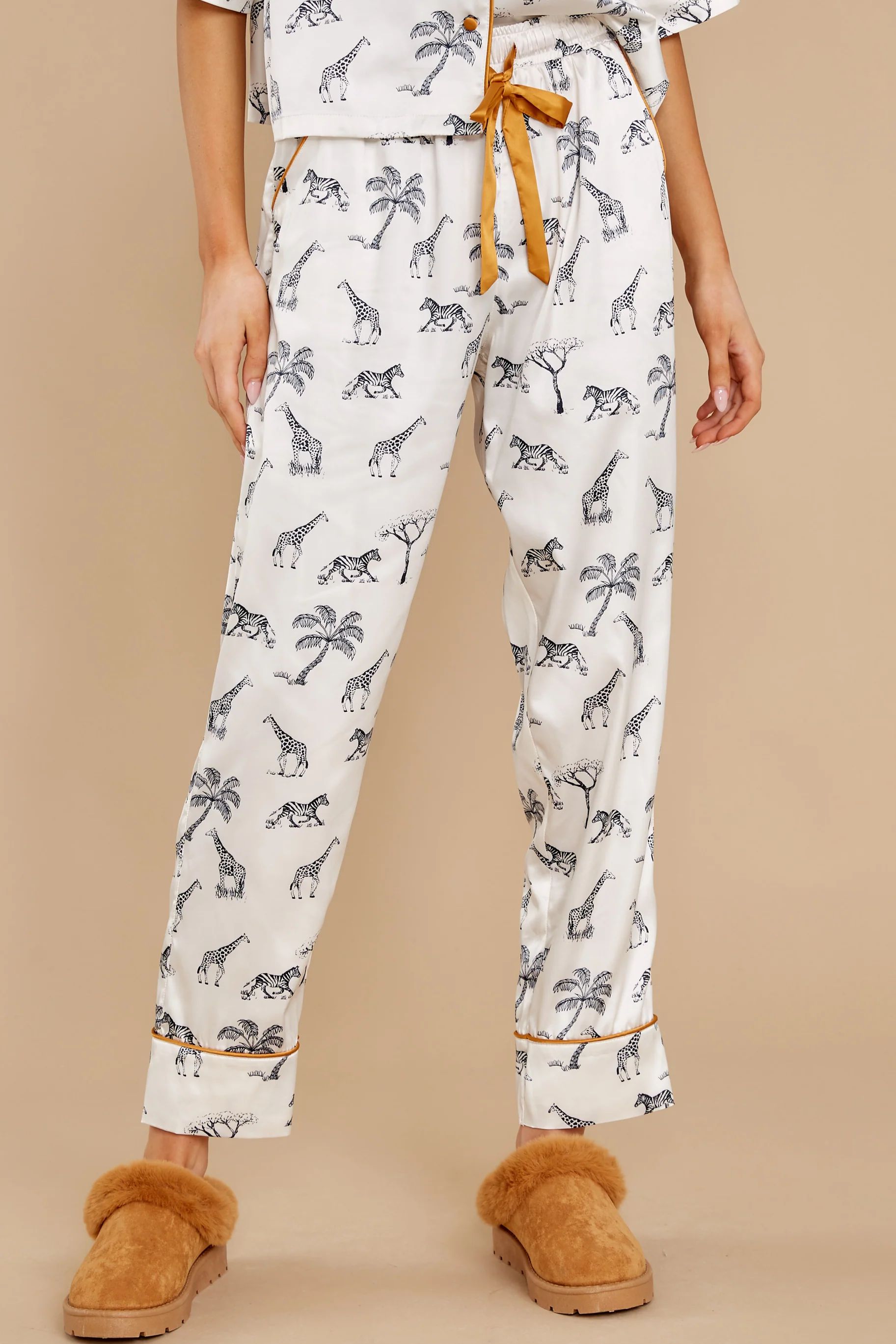 Jolie Bone Safari Pajama Pants | Red Dress 