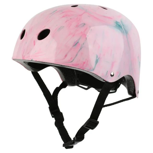 Justice Marble Pink Skateboarding, Scooter, Bike, Helmet with Impact Resistance, CPSC Certified, ... | Walmart (US)