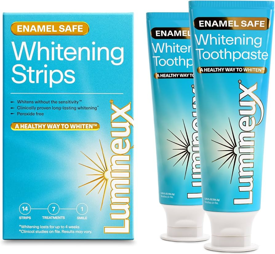 Lumineux Whitening Starter Set – Peroxide Free - Enamel Safe for Whiter Teeth – Includes 7 Wh... | Amazon (US)