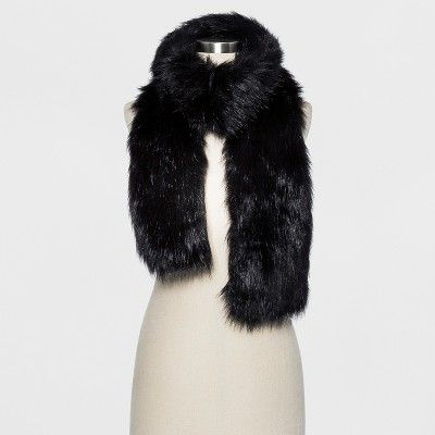 Women's Oversized Faux Fur Scarf - A New Day™ | Target