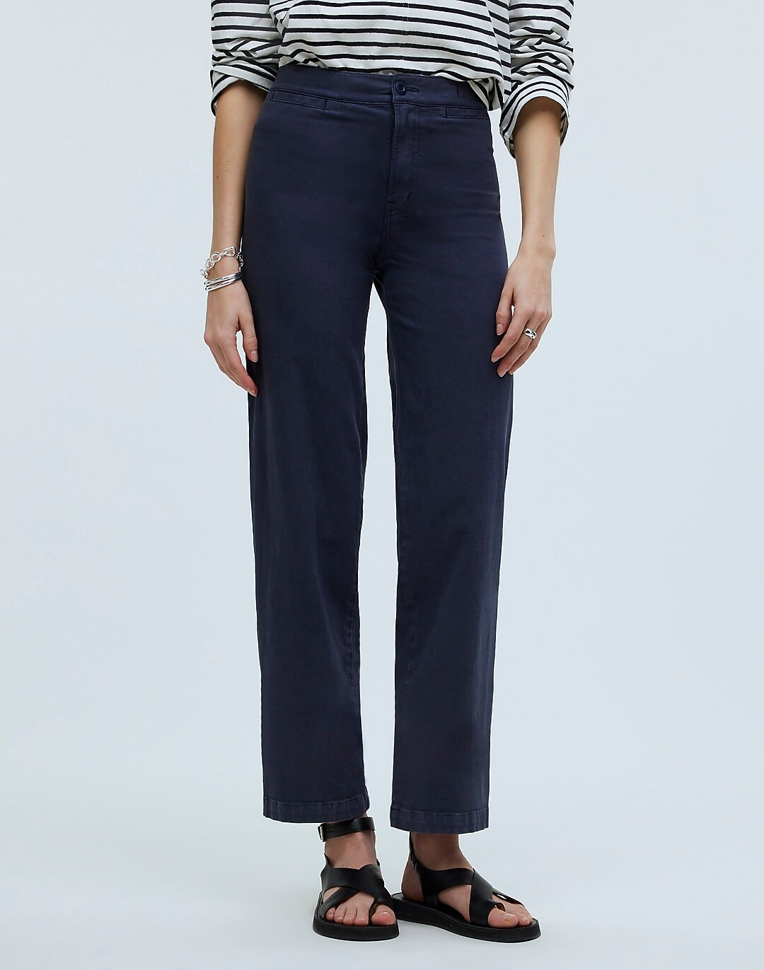 The Petite Emmett Wide-Leg Crop Pant in Garment Dye: Welt Pocket Edition | Madewell