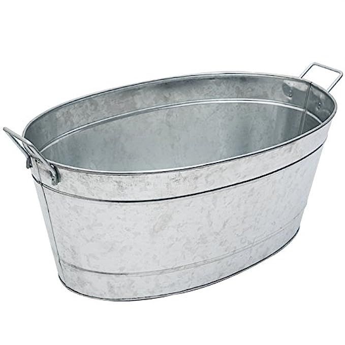 Achla Designs Large Oval Galvanized Steel Tub | Amazon (US)