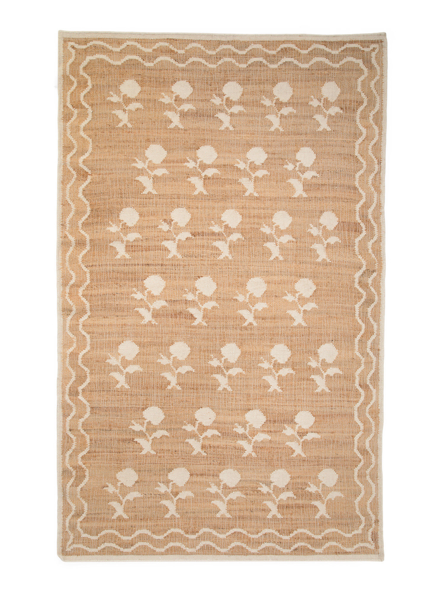 5x8 Jute Blend Orchard Floral Area Rug | TJ Maxx