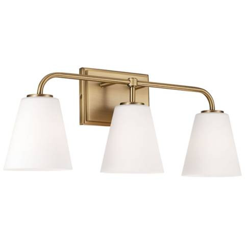 Capital Lighting Brody 3 Light Vanity Aged Brass - #9464A | Lamps Plus | Lamps Plus