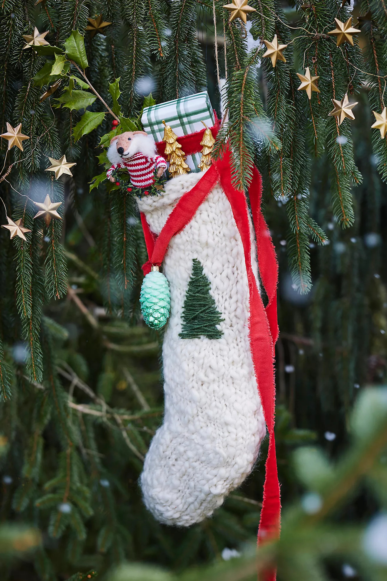 Chunky Knit Holiday Icon Stocking | Anthropologie (US)