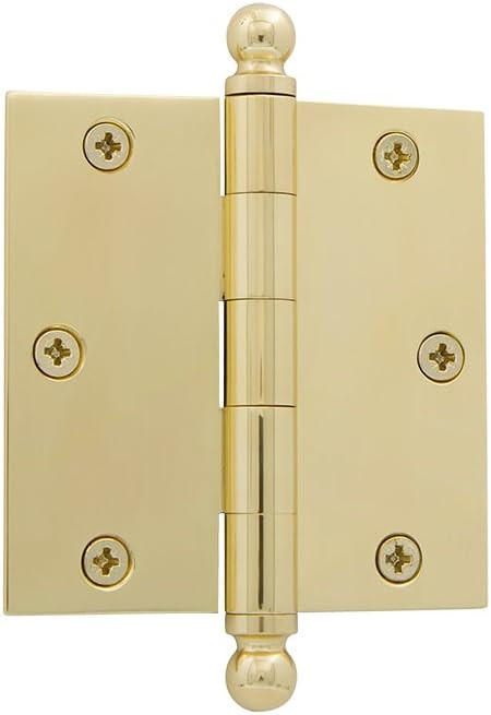 Nostalgic Warehouse Ball-Tip Residential Door Hinge with Square Corners | Amazon (US)