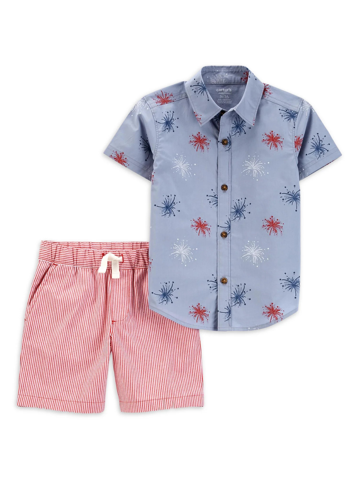 Carter's Child of Mine Toddler Boy Patriotic Outfit Set, 2-Piece, Sizes 12M-5T | Walmart (US)