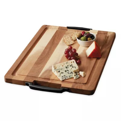 Artisanal Kitchen Supply® 20-Inch x 15-Inch Cutting Board with Handles | Bed Bath & Beyond | Bed Bath & Beyond