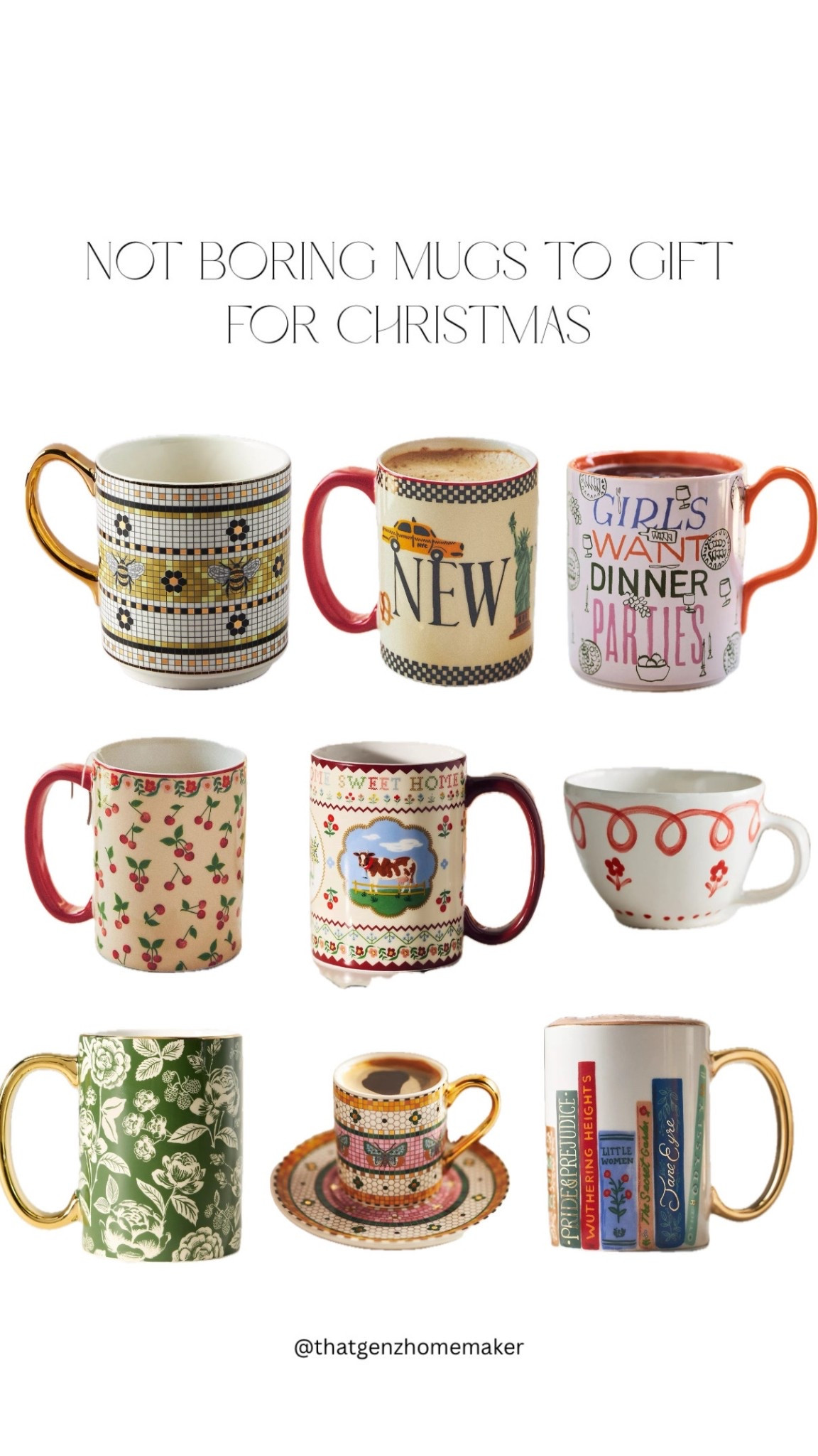 not boring mugs to gift for Christmas!! 

#LTKHoliday #LTKGiftGuide #LTKSeasonal
