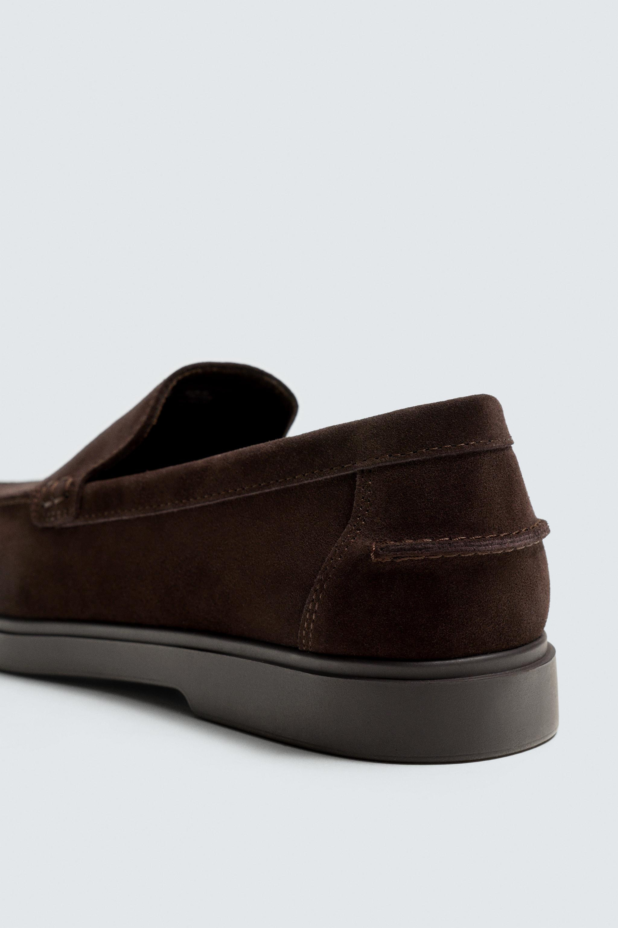 CASUAL LEATHER LOAFERS | Zara US