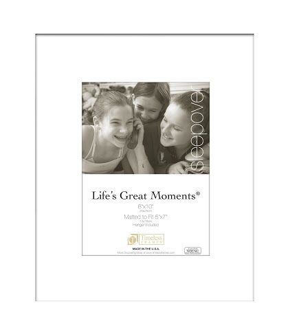 Timeless Frames 78348 Lifes Great Moments White Wall Frame 8 x 10 in. | Unbeatable Sale