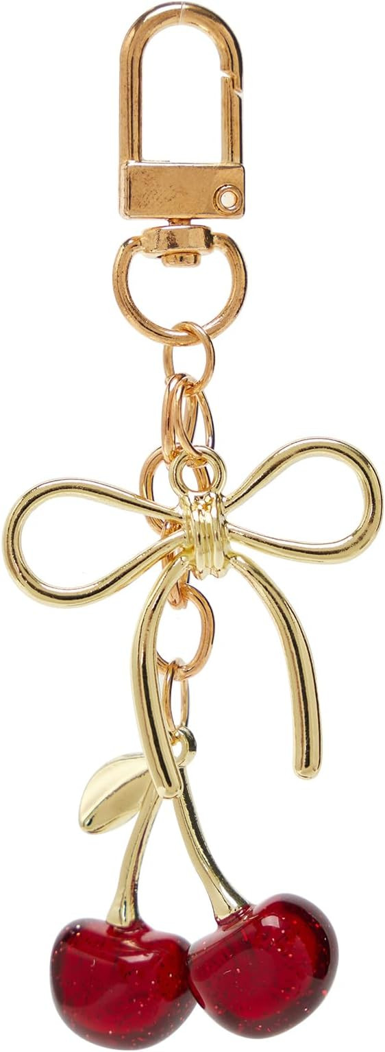 YDF Cherry Keychain Cute Bag Charm Women Leather Keyring Car Keys Gift Mother's Day Birthday Vale... | Amazon (US)