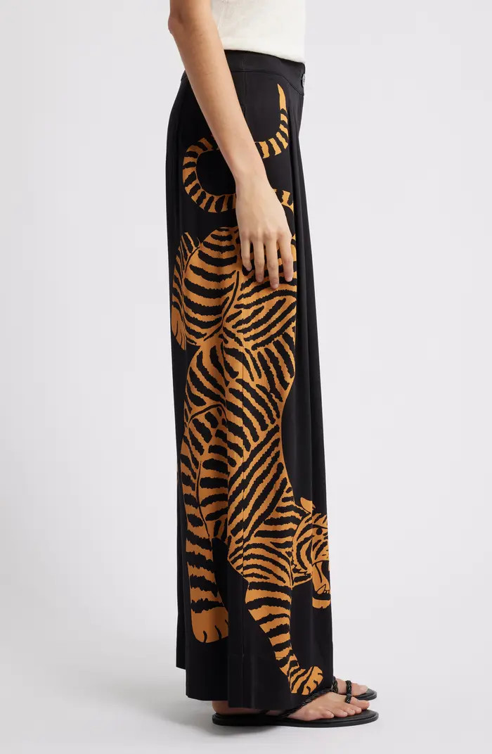 Black Tiger Wide Leg Pants | Nordstrom