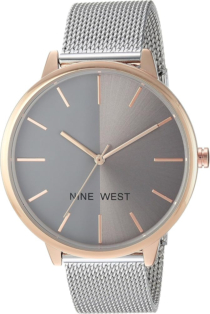 Nine West Women's NW/1981 Sunray Dial Mesh Bracelet Watch | Amazon (CA)
