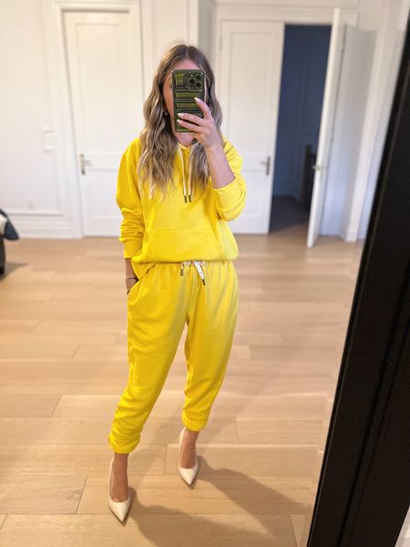 The yellow tracksuit you need in your closet NOW! 

#LTKfit #LTKFind #LTKstyletip