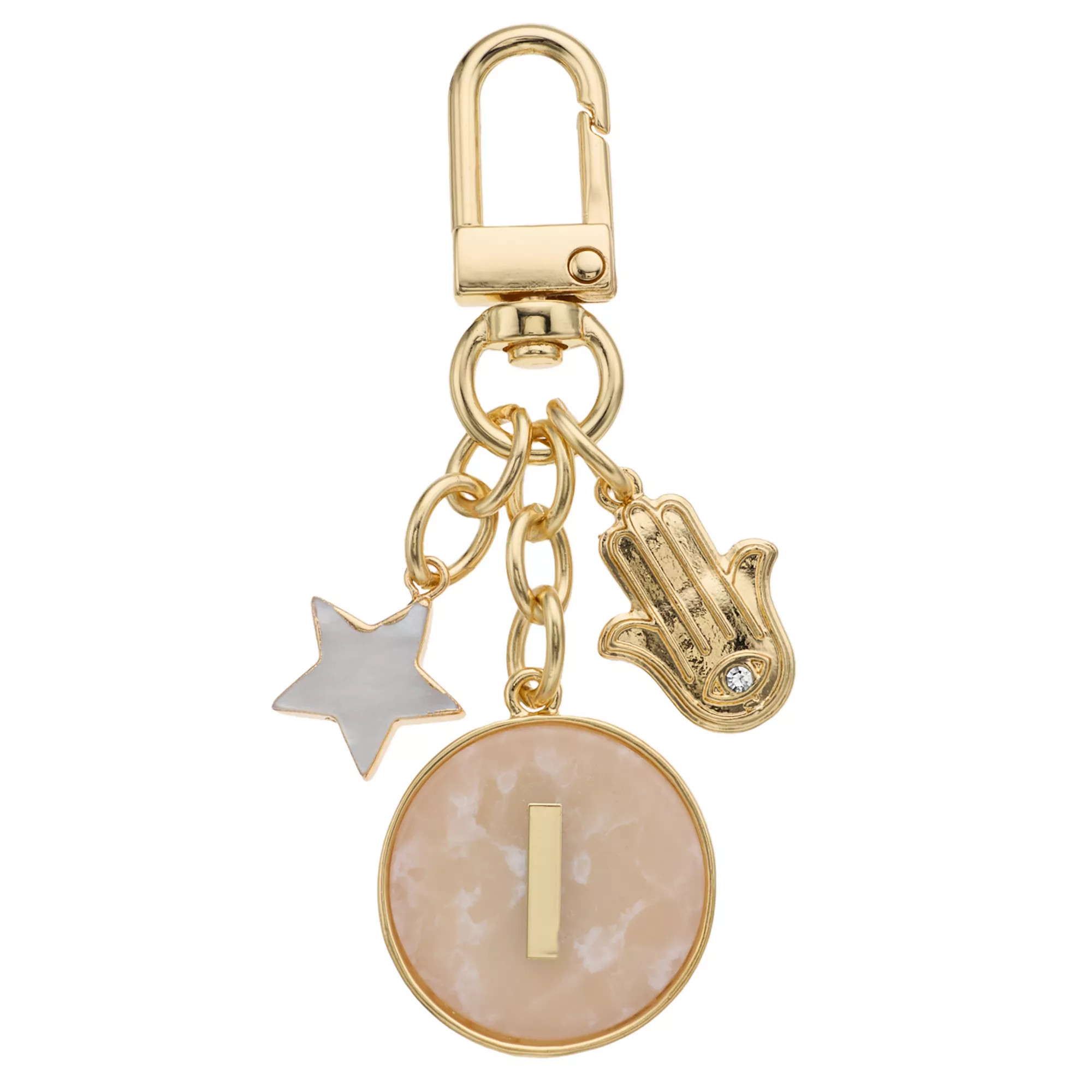 C&C California Initial, Star & Hamsa Charm Keychain | Kohl's