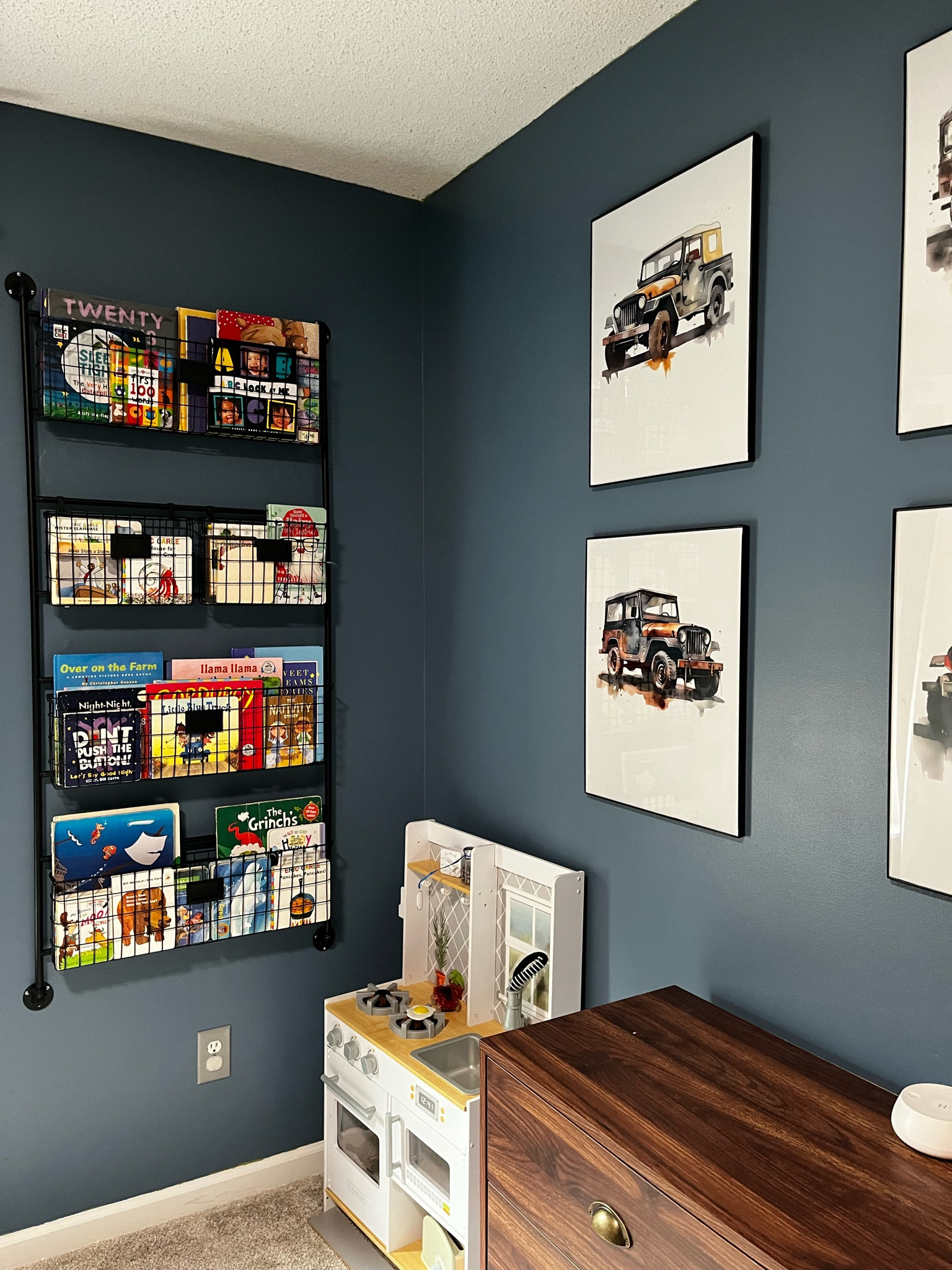 Book rack, picture frames, dresser, sound machine and play kitchen in my toddlers room!

#LTKhome