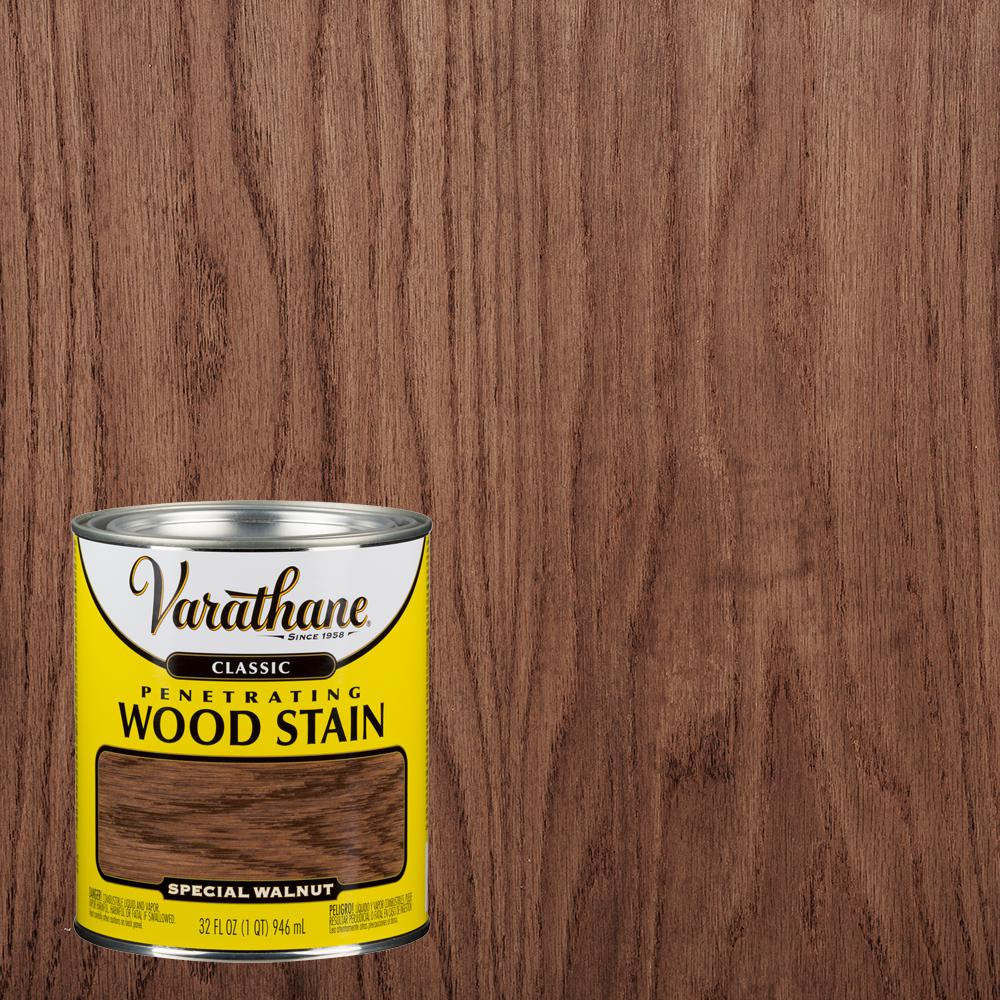 1 qt. Special Walnut Classic Wood Interior Stain | The Home Depot